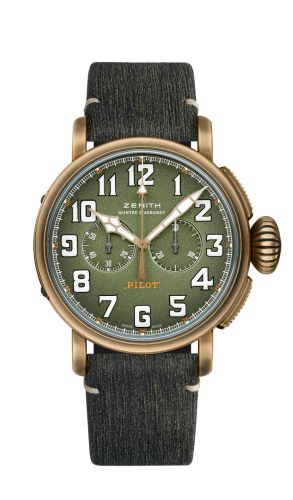 Zenith - 29.2430.4069/63.I001  Pilot Type 20 Chronograph Adventure Bronze / Khaki / Matrix