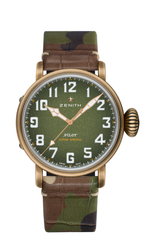 Zenith - 29.2430.679/63.C814  Pilot Type 20 Adventure 45mm Bronze / Khaki / Camo