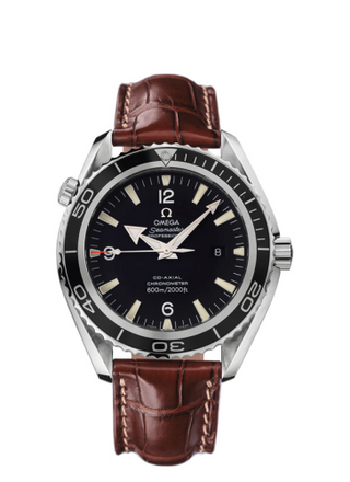 Omega - 2900.50.37  Seamaster Planet Ocean 600M Co-Axial 45.5 Stainless Steel / Black / Alligator