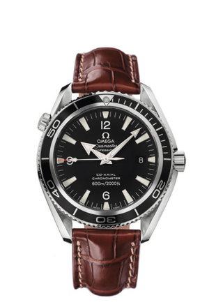 Omega - 2901.50.37  Seamaster Planet Ocean 600M Co-Axial 42 Stainless Steel / Black / Alligator