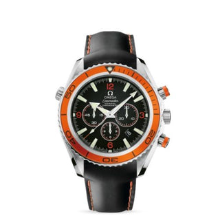 Omega - 2918.50.82  Seamaster Planet Ocean 600M Co-Axial 45.5 Chronograph Stainless Steel / Orange / Rubber