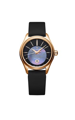 Eterna - 2940.56.41.1357  Avant-Garde Date Lady Two Tone / Black MOP / Strap