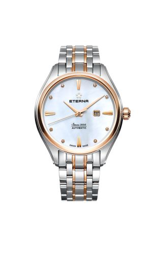 Eterna - 2946.53.66.1709  Avant-Garde Date Lady Two Tone / MOP/ Bracelet