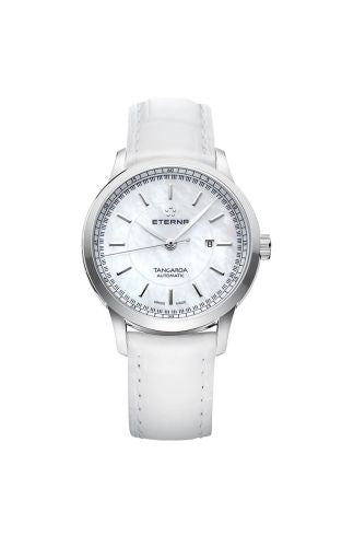 Eterna - 2947.41.61.1293  Tangaroa Three-Hands Lady White Strap