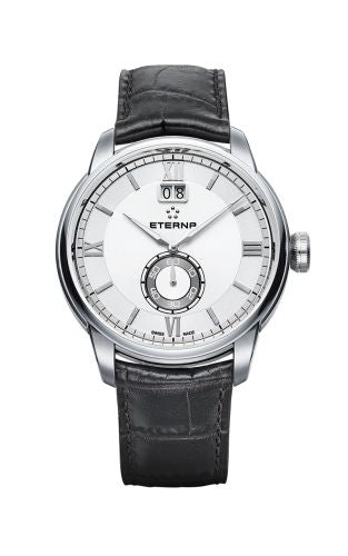 Eterna - 2971.41.66.1327  Adventic Quartz Big Date Silver / Strap