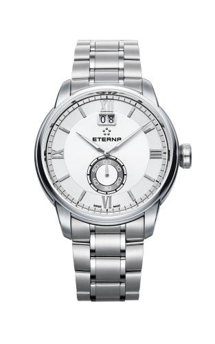 Eterna - 2971.41.66.1704  Adventic Quartz Big Date Silver / Bracelet