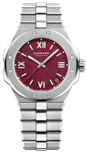 Chopard - 298600-3018  Alpine Eagle 41 Stainless Steel / Burgundy / Qatar