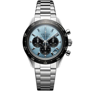 Zenith - 03.3104.3600/54.M3100  Chronomaster Sport Yoshida Stainless Steel / Aqua Blue / Bracelet