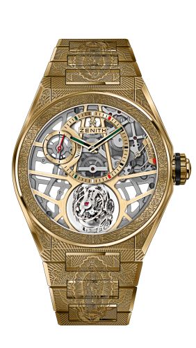 Zenith - 30.9001.8812/75.M9001  Defy Zero G Yellow Gold / Virgen de Guadelupe Edition