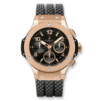 Hublot Big Bang 38 Quartz Red Gold - Diamond / White / Rubber (301.PX.130.RX)