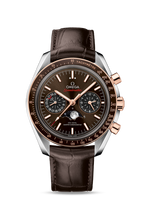 Omega Speedmaster Moonphase Chronograph Master Chronometer Yellow Gold / Silver (304.23.44.52.13.001)