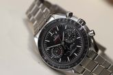 Omega - 304.30.44.52.01.001  Speedmaster Moonphase Chronograph Master Chronometer Stainless Steel / Black / Bracelet