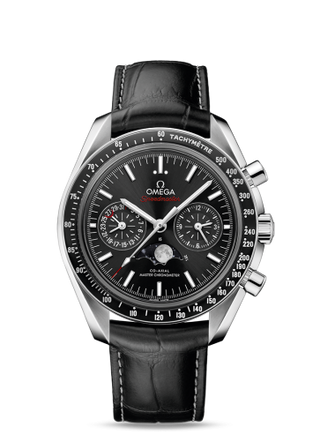 Omega - 304.33.44.52.01.001  Speedmaster Moonphase Chronograph Master Chronometer Stainless Steel / Black