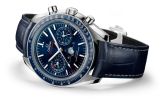 Omega - 304.33.44.52.03.001  Speedmaster Moonphase Chronograph Master Chronometer Stainless Steel / Blue / Alligator