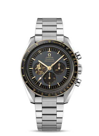 Omega - 310.20.42.50.01.001  Speedmaster Professional Moonwatch Apollo 11 50 Anniversary  Stainless Steel / Moonshine Gold