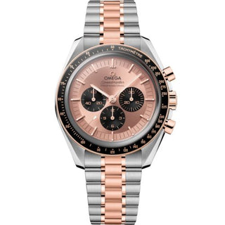 Omega - 310.20.42.50.99.001  Speedmaster Professional Moonwatch 3861 Stainless Steel - Sedna Gold / Pink