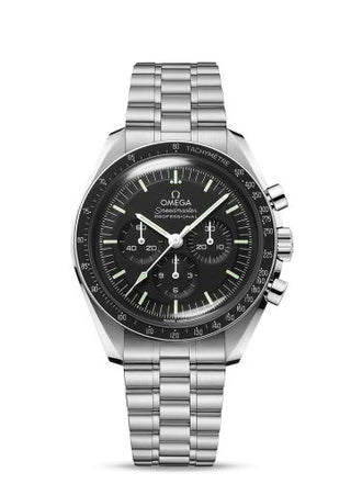 Omega - 310.30.42.50.01.003  Speedmaster Professional Moonwatch 3861 Stainless Steel / Black / Plexi / Kanjar Oman