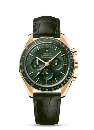 Omega - 310.63.42.50.10.001  Speedmaster Professional Moonwatch 3861 Moonshine Gold / Green