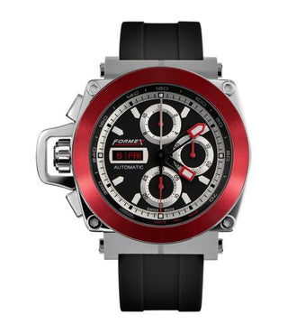 Formex - 3100.1.8140.910  Motorsport Automatic Chronograph Red Bezel / Black / Rubber