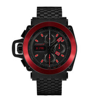 Formex Pilot Quartz Chronograph PVD / Black - Orange / Bracelet (3100.4.8122.110)