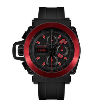 Formex - 3100.4.8122.910  Motorsport Automatic Chronograph PVD / Red Bezel / Black / Rubber