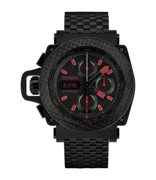 Formex - 3100.9.8299.110  Motorsport Automatic Chronograph PVD / Carbon Bezel / Black / Limited Edition / Bracelet