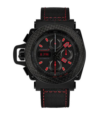 Formex - 3100.9.8299.216  Motorsport Automatic Chronograph PVD / Carbon Bezel / Black / Limited Edition / Calf