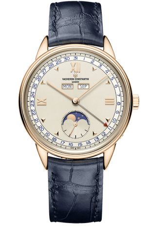 Vacheron Constantin - 3100V/000R-B422  Historiques Triple Calendrier 1948 Pink Gold / Silver / Blue