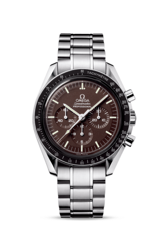 Omega - 311.30.42.30.13.001  Speedmaster Professional Moonwatch Chocolate / Bracelet