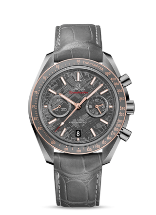 Omega - 311.63.44.51.99.002  Speedmaster Moonwatch Co-Axial Grey Side of the Moon Meteorite / Pin Buckle