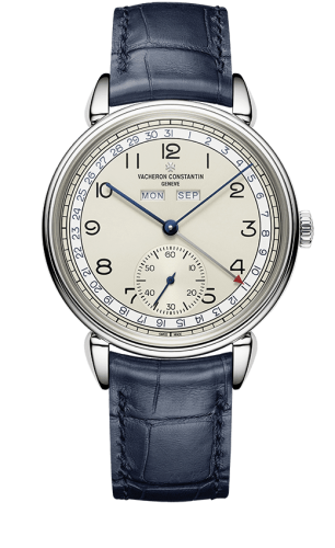 Vacheron Constantin - 3110V/000A-B426  Historiques Triple Calendrier 1942 Stainless Steel / Silver /  Blue