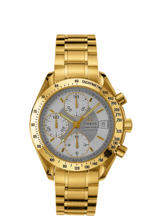 Omega - 3113.30.00  Speedmaster Date 39 Yellow Gold / Silver / Bracelet