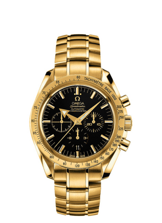 Omega - 3151.50.00  Speedmaster Broad Arrow Yellow Gold / Black / Bracelet