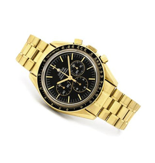 Omega - 3194.50.00  Speedmaster Professional Moonwatch Yellow Gold / Black / Bracelet / Jubilee Chronometer