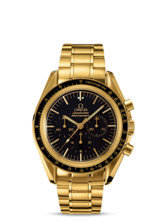 Omega - 3195.50.00  Speedmaster Professional Moonwatch Yellow Gold / Bracelet