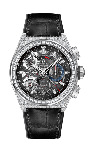 Zenith - 32.9000.9004/78.R582  Defy El Primero 21 Titanium / Diamond / Skeleton / Alligator