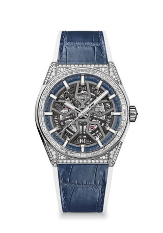 Zenith - 32.9001.670/78.R590  Defy Classic Titanium / Diamond / Skeleton / Alligator