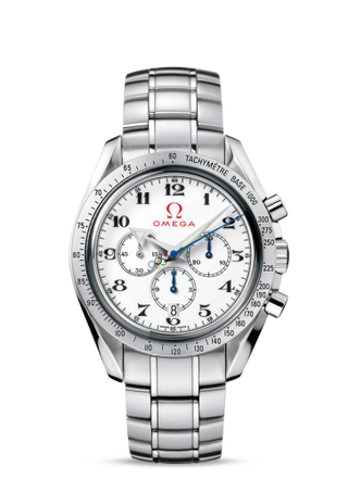 Omega - 321.10.42.50.04.001  Speedmaster Co-Axial Stainless Steel / White / Bracelet / Olympic Collection