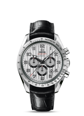 Omega - 321.13.44.50.02.001  Speedmaster Broad Arrow 44.25 Stainless Steel / Silver Stripes