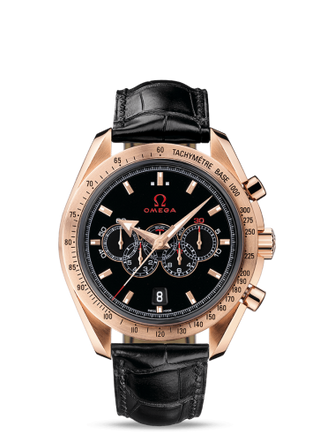 Omega - 321.53.44.52.01.001  Speedmaster Co-Axial Red Gold / Black / Olympic Collection