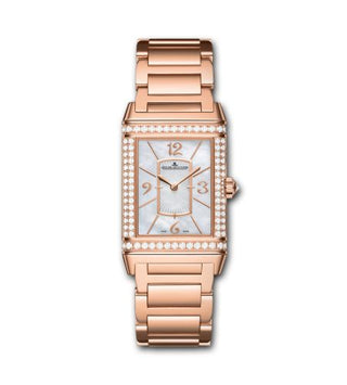 Jaeger-LeCoultre - 3212102  Grande Reverso Lady Ultra Thin Pink Gold Mother of Pearl Bracelet