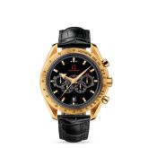 Omega - 321.53.44.52.01.002  Speedmaster Co-Axial Yellow Gold / Black / Olympic Collection