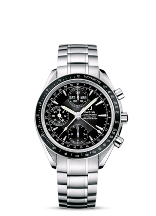 Omega - 3220.50.00  Speedmaster Day-Date 40 Stainless Steel / Black / Bracelet