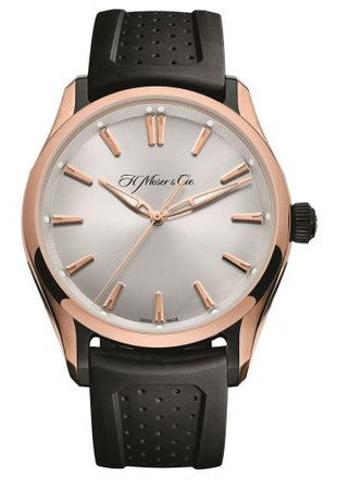 H. Moser & Cie - 3230-0900  Pioneer Centre Seconds Red Gold, Argenté Dial