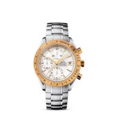 Omega - 323.21.40.40.02.001  Speedmaster Date 40 Stainless Steel / Yellow Gold / Silver / Bracelet