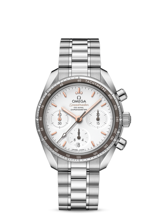 Omega - 324.30.38.50.02.001  Speedmaster Co-Axial 38 Stainless Steel / Silver / Bracelet