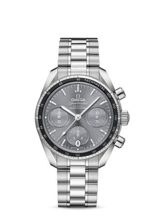 Omega - 324.30.38.50.06.001  Speedmaster Co-Axial 38 Stainless Steel / Grey / Bracelet