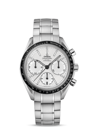 Omega - 326.30.40.50.02.001  Speedmaster Racing Co-Axial Chronograph Stainless Steel / Silver / Bracelet