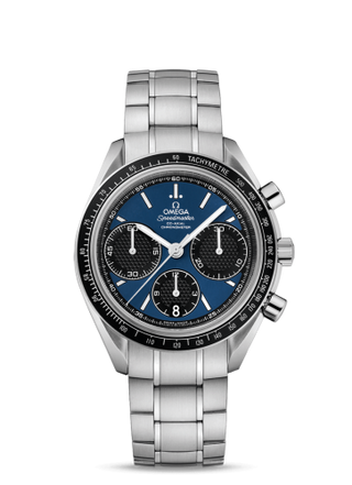 Omega - 326.30.40.50.03.001  Speedmaster Racing Co-Axial Chronograph Stianless Steel / Blue / Bracelet