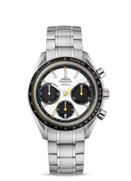 Omega Speedmaster Racing Co-Axial Chronograph Stainless Steel / Silver-Yellow / Rubber (326.30.40.50.04.001)